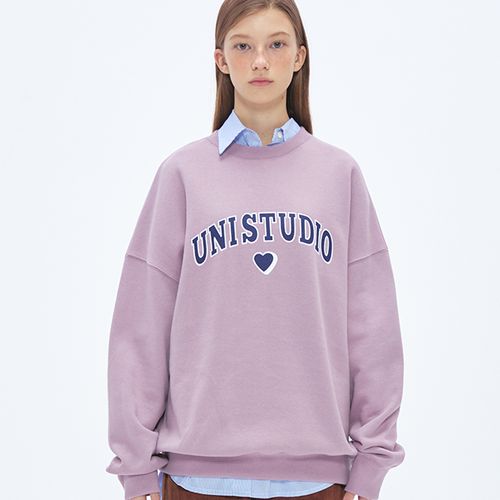유니스튜디오 유니스튜디오 UNI ARCH LOGO SWEATSHIRT SMOKE