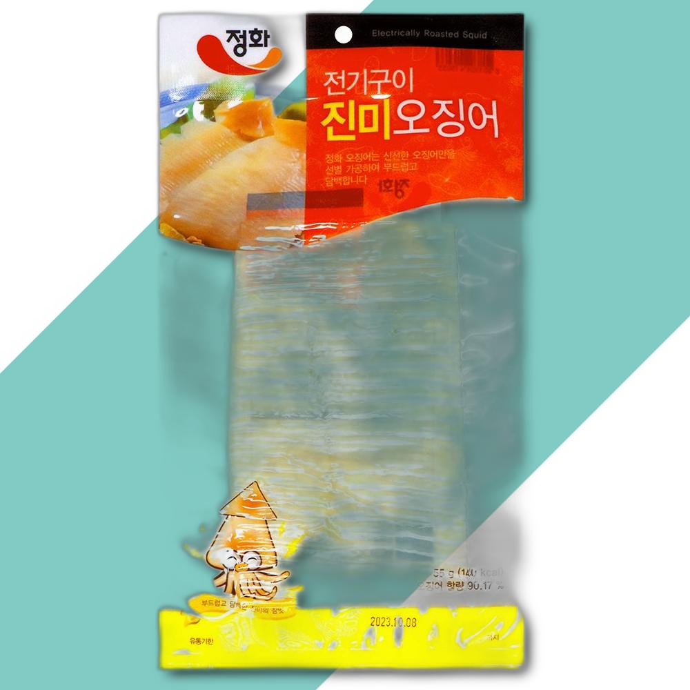 정화식품 전기구이 진미오징어 55g 6개
