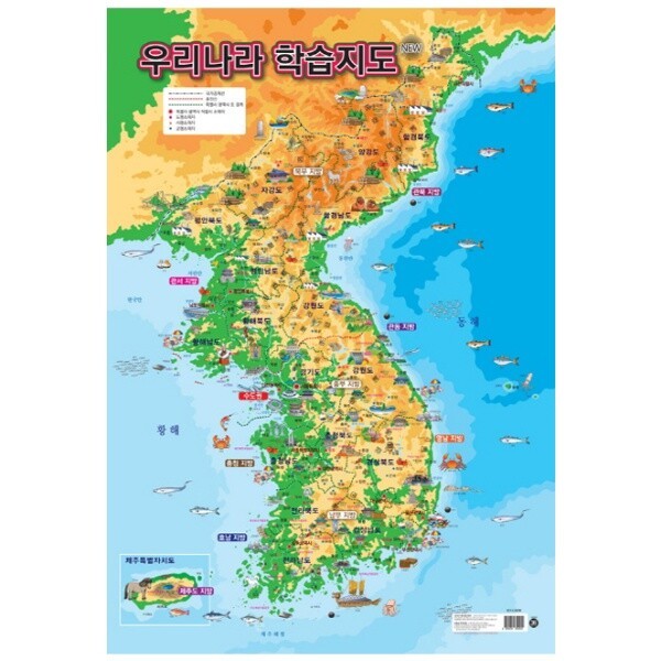 NEW 우리나라 학습지도 벽보