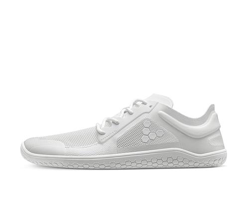 Vivobarefoot Primus Lite III 남성용 가볍고 통기성이 맨발 신발 밝은 흰색