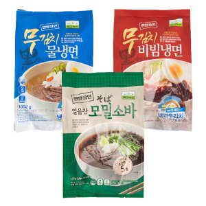 칠갑농산 칠갑농산 칠갑농산 칠갑농산 면발장인 3종 1 1 맛선택 무김치물냉면 무김치비빔냉면 모밀소바