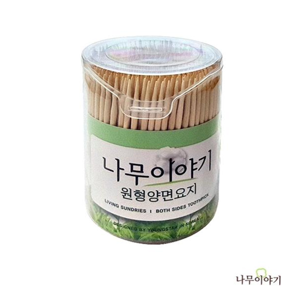 영스타 나무이야기 원형양면이쑤시개 500개입