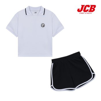 제이씨비 제이씨비 JCB 주니어 여아 카라티돌핀쇼츠 상하세트 JBS8T441GSW