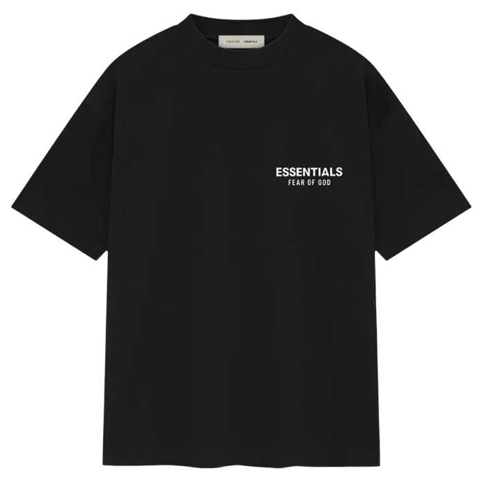 피어오브갓 피어오브갓 에센셜 클래식 Classic 로고 아플리케 반팔 티셔츠 제트블랙 125AS254190F