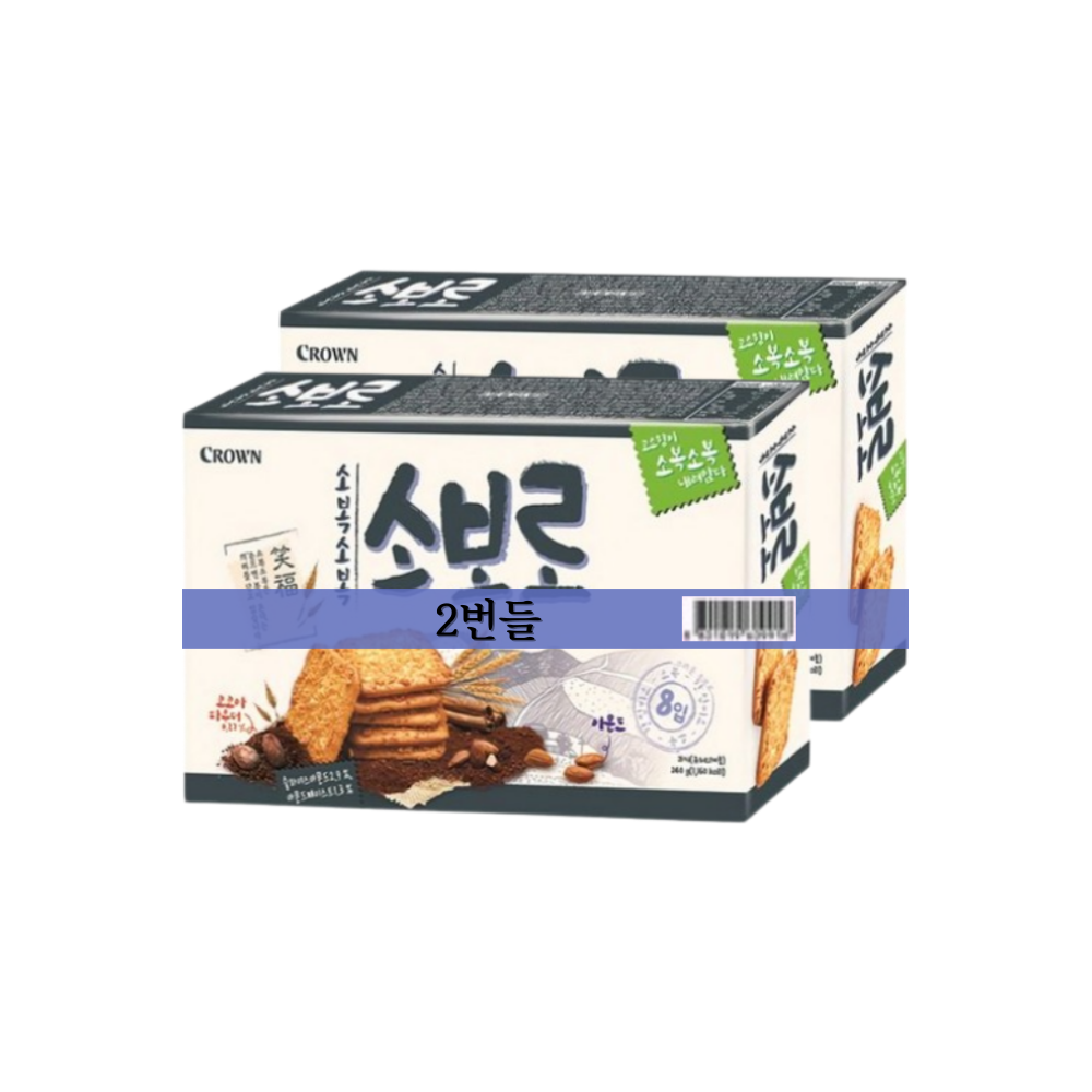 훼미리식품 크라운 크라운 소복소복 소보로 대용량 과자 240gx2개 480g 6세트