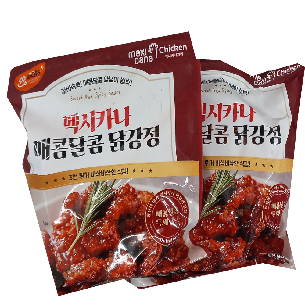 멕시카나 매콤달콤 닭강정 아이스포장 2개 800g
