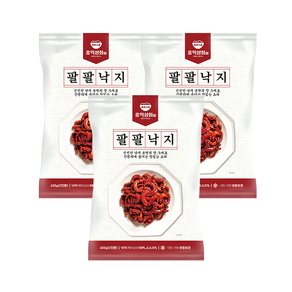 홍익상회 팔팔낙지 양념 낙지볶음 밀키트 435g x 3팩