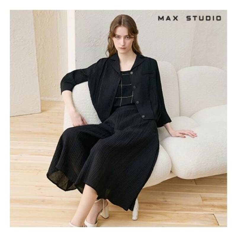 막스스튜디오 썸머 크리즈 셋업 2PCS 재킷 팬츠