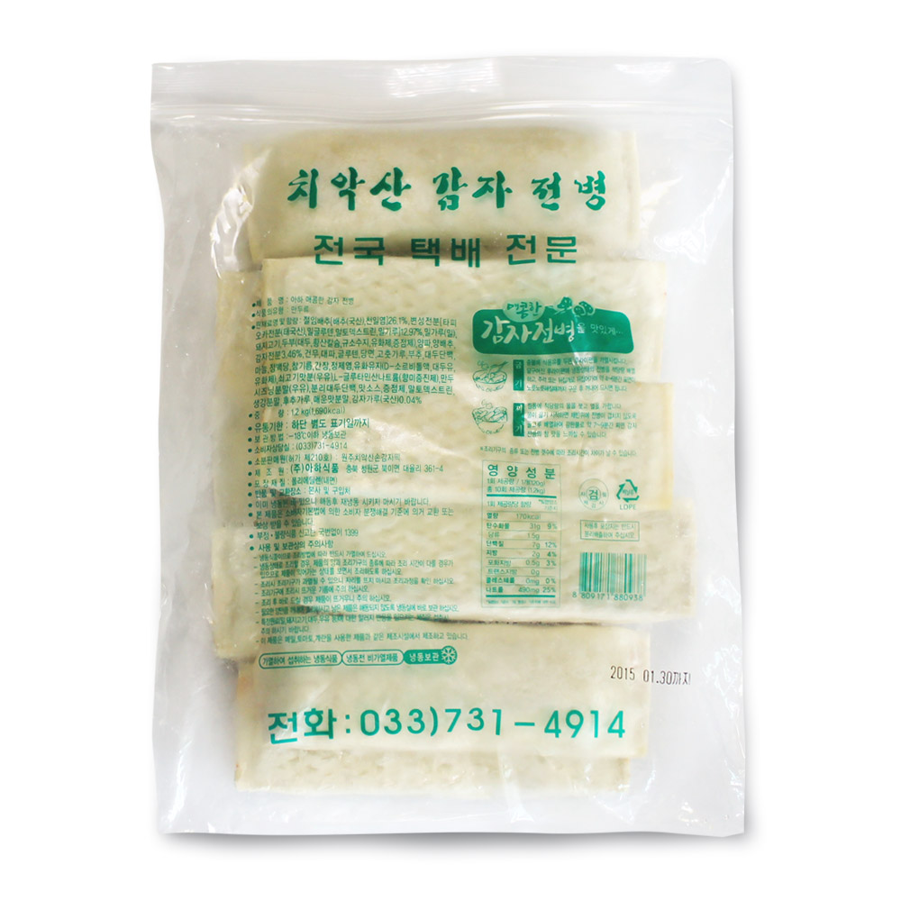 원주치악산식품 매콤감자전병 600g 1개
