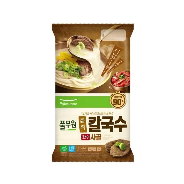 풀무원 풀무원 풀무원 즉석 사골 칼국수 2인분 384g 2개