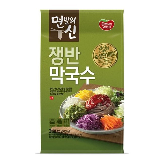 동원에프앤비 동원 동원 동원 면발의신 쟁반막국수 405g x4개