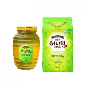 강원6차산업 영월 강원허니원영농조합100 자연채밀 아카시아 벌꿀 2 4kg