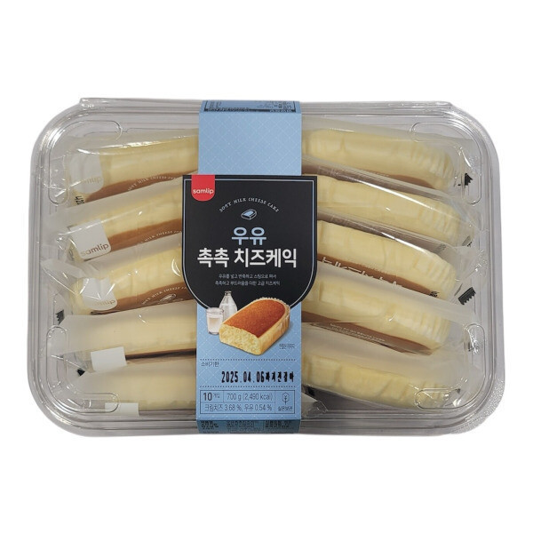 에스피씨삼립 삼립 삼립 삼립 우유 촉촉 치즈케익 700g 부드럽고 진한 디저트 케이크 대용량
