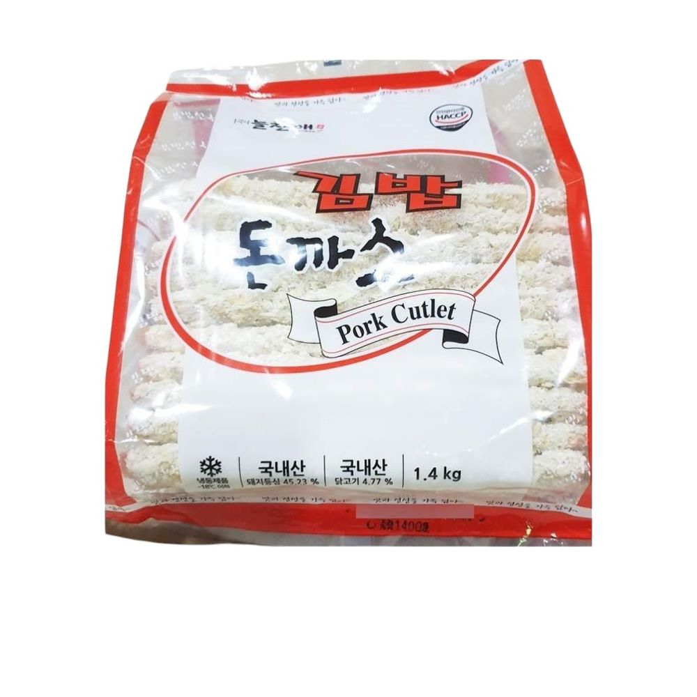 늘찬애 돈까스 김밥 늘찬 1 4kg 70g x20 x6개 1세트