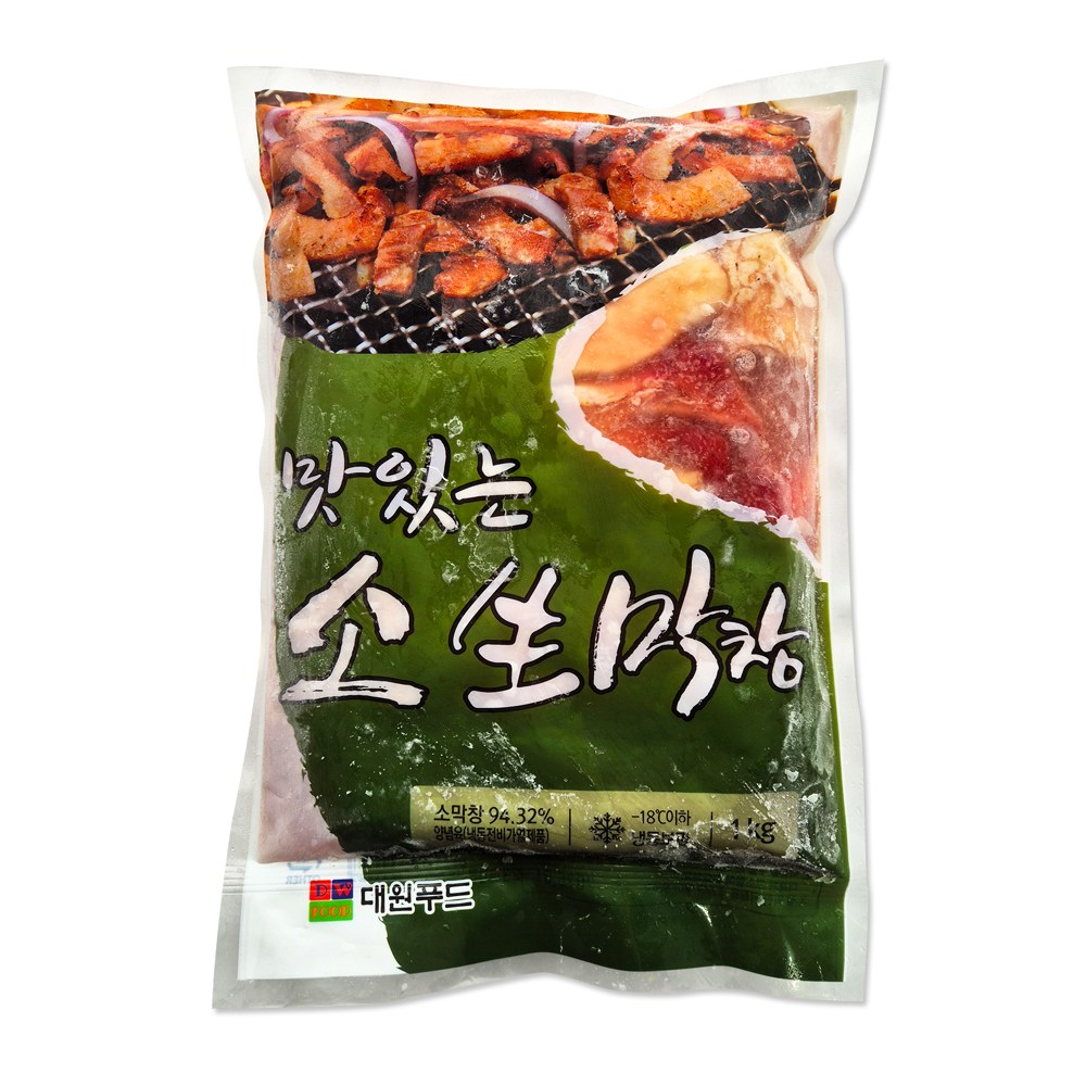대원 맛있는 소 생막창 1kg 곱창 대창 캠핑 내장 소고기 바베큐