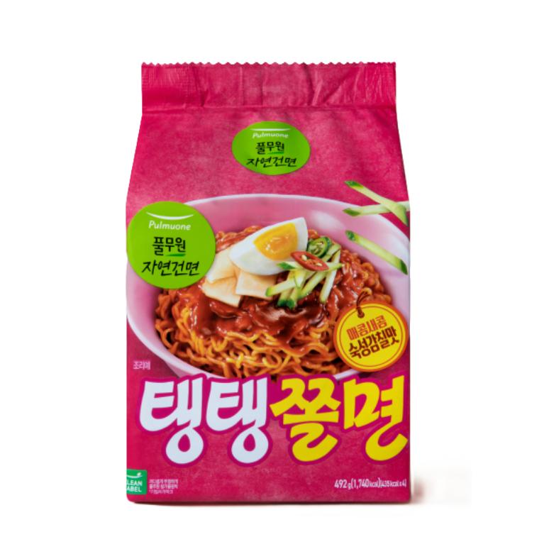 피피이씨음성생면 풀무원 풀무원 자연 건면 탱탱 쫄면 492g 6개
