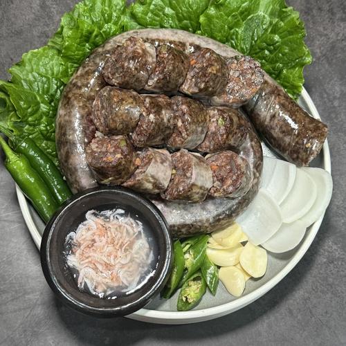 모두의국밥 찹쌀순대 2kg 순대국밥재료 신의주 돈두 분식집부산물 머릿고기 수육용