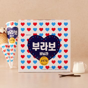 해태아이스크림 부라보콘 바닐라 5입