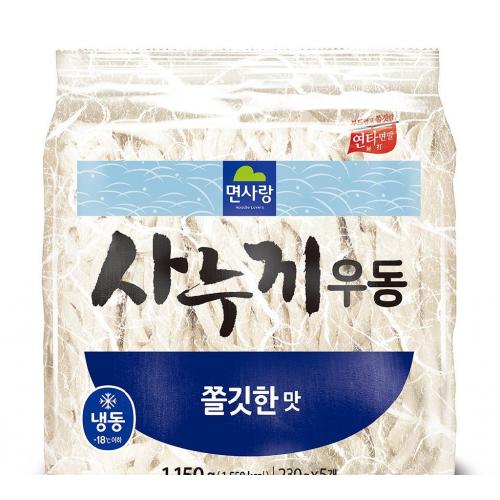 면사랑 면사랑 사누끼우동면 면사랑 냉동 부드럽고쫄깃한 1 15K 1150g 1개