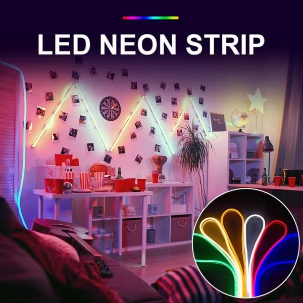 LED 스트립 네온 조명 sm 테이프 밝기 조절 유연한 120LED