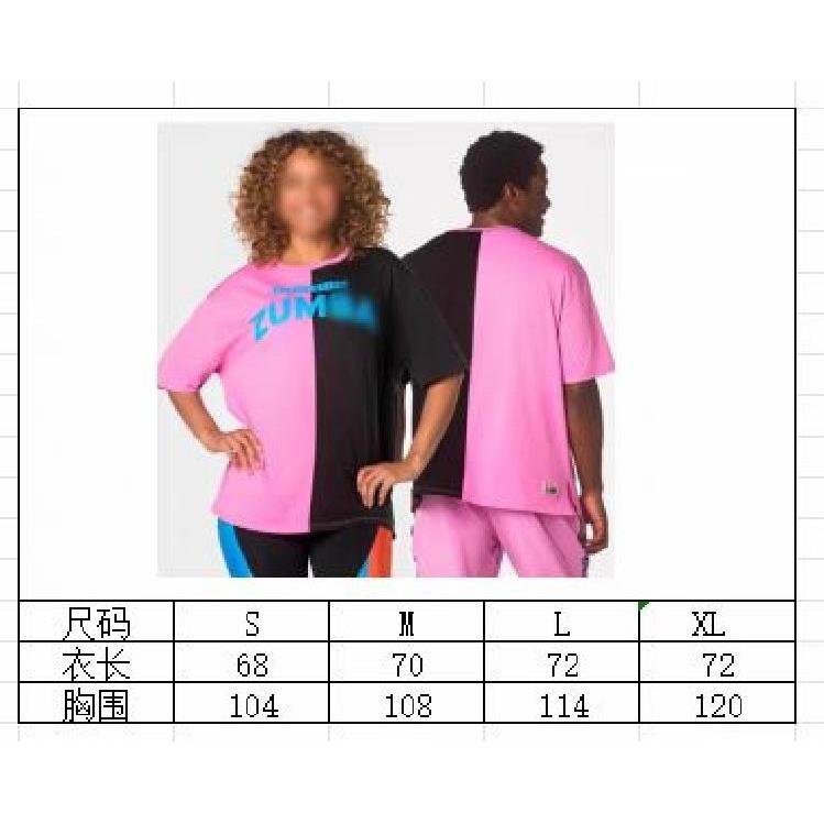 줌바 줌바댄스 티셔츠 반팔티 오버핏 남녀공용 S D