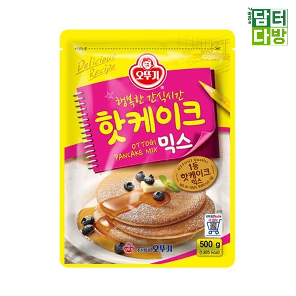 오뚜기 오뚜기 핫 케이크 믹스 500g X 3개 베이킹가루 베이킹분말 간식믹스 홈베이킹믹스 제빵가루 간편간식믹스