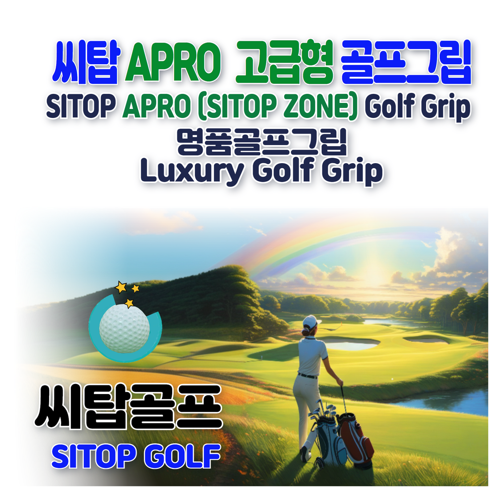 씨탑 NEW APRO 고급형 골프그립 씨탑 NEW APRO Sitop Zone 고급형 골프그립 강한 내구성 확실한 골프그립감