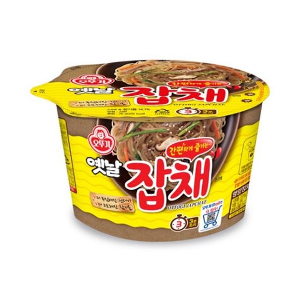 오뚜기 오뚜기 PC방 탑티어 옛날잡채 용기 76G 컵라면 간편식 소고기 당면 76G 9개