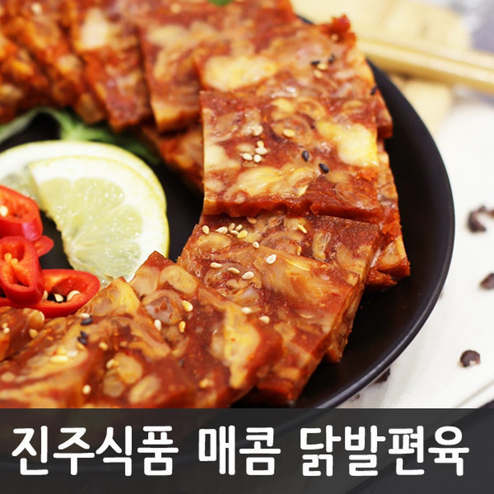 UNKNOWN 진주식품 닭발편육 300g 닭발 술안주 소주안주 간식 1개