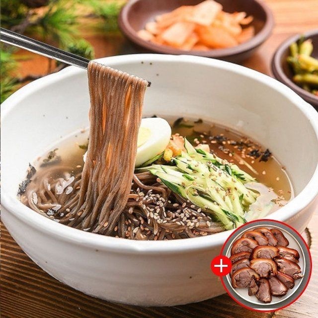 40년 노포맛집 동해막국수 4인분 물막2팩 비막2팩 족발1팩