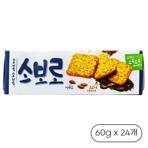 크라운 소복소복 소보로 60g x12개 탕비실 회의실 소풍 캠핑 간식 음료