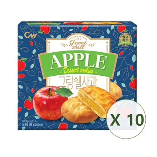 청우식품 청우 그랑쉘사과 애플 쿠키 파이 195g x 8개