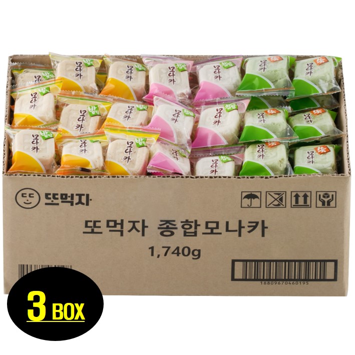 또먹자 모나카 종합모나카 1740g 3박스 1 74kg
