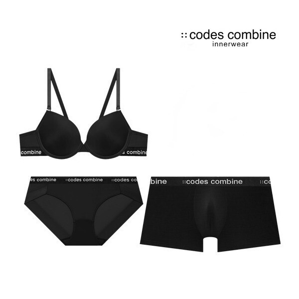 코데즈컴바인이너웨어 매장정품 코데즈컴바인 이너웨어 남여커플세트 85B 85 105 CEWBRBPDR161BK