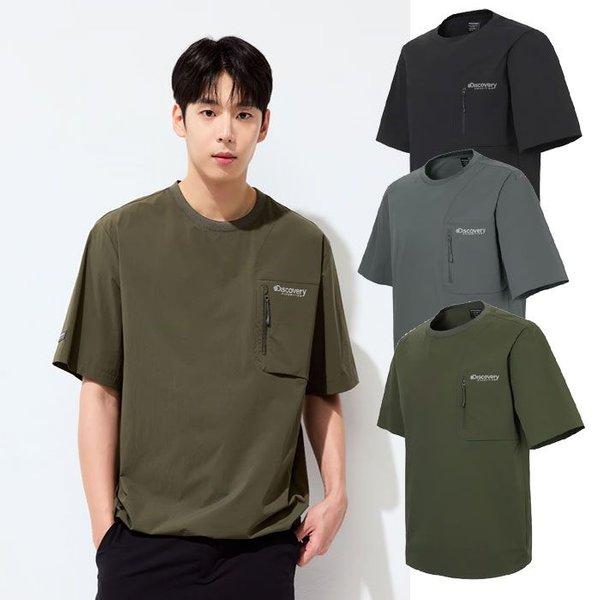 디스커버리익스페디션 공용 프레시벤트 폴튼포인트 티셔츠 DXTR7C053