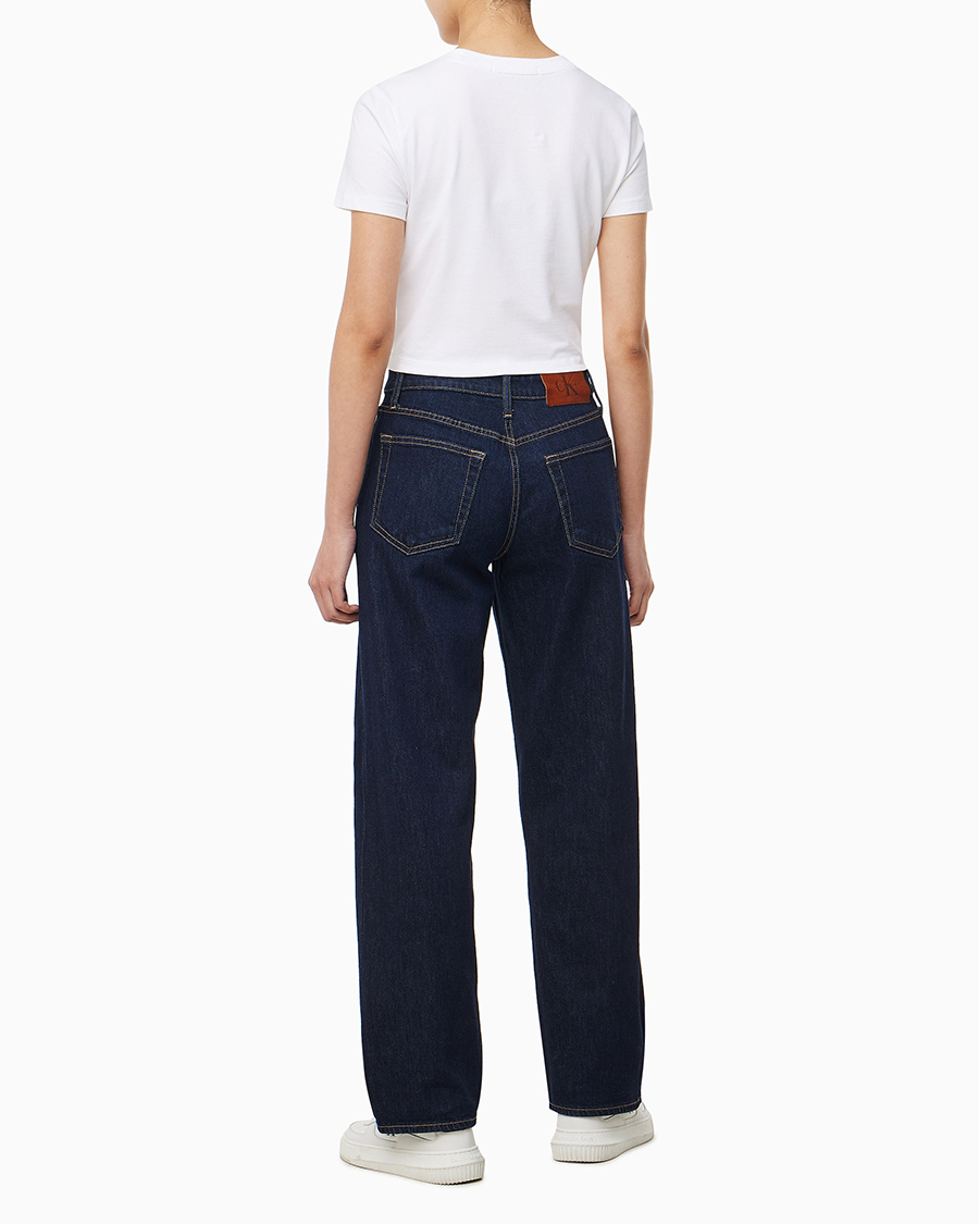 Calvin Klein Jeans 여성 릴렉스 스트레이트핏 린스 진청 청바지 47AB738