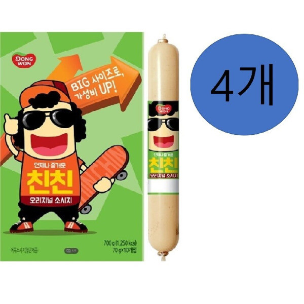 동원에프앤비 동원 동원 동원 친친 오리지널 실속형 700g 70gx10입 x4개