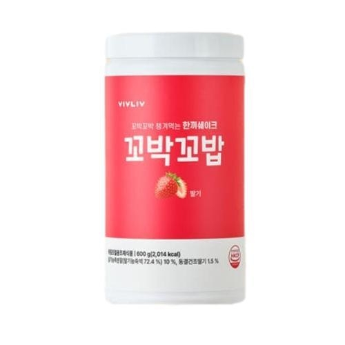 리빙라이프 꼬박꼬밥 한끼 쉐이크 딸기맛