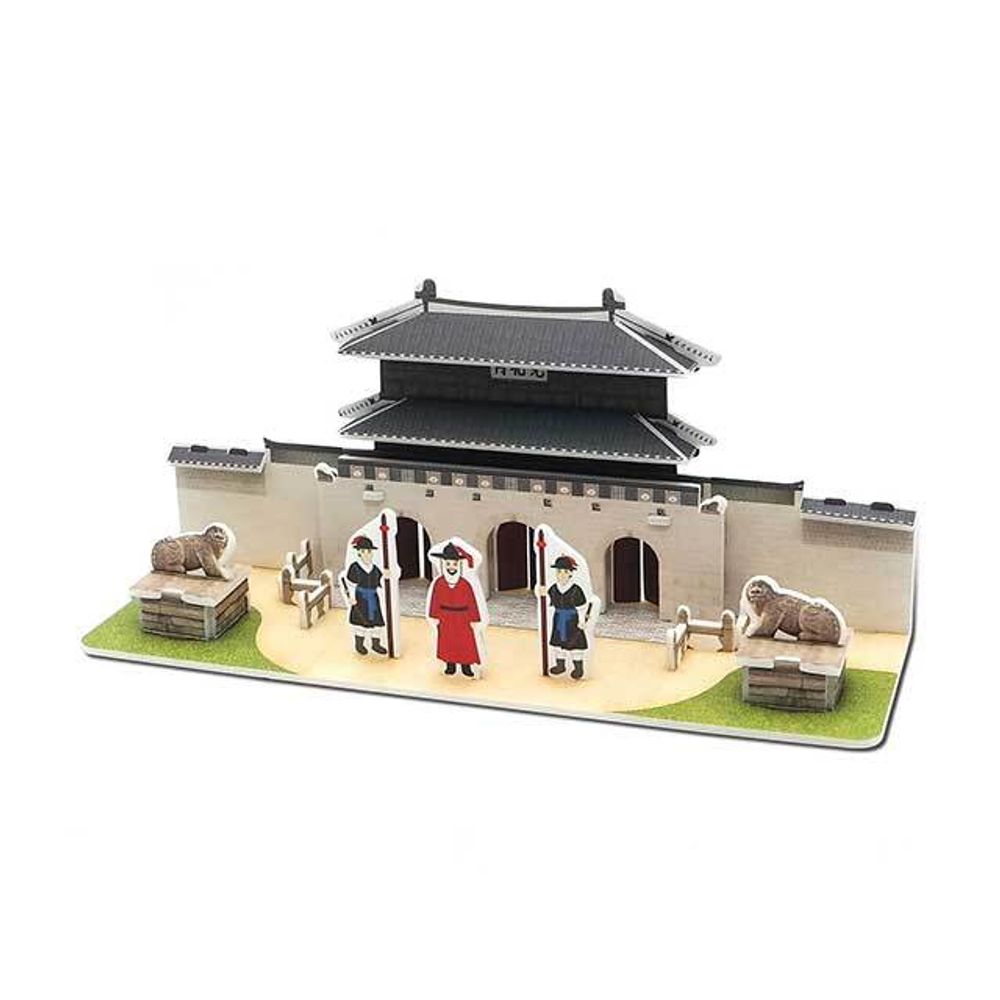 3D입체퍼즐 경복궁 광화문 모형 만들기 종이 우드락 DIY 조립 키트 어린이 아동 초등 학교 학생 학습 교육