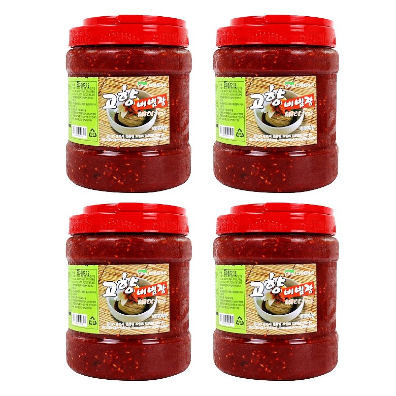 고향식품 고향식품 고향식품 냉면 비빔장 고향 2K X4 업소용 비빔냉면장 4개 2kg
