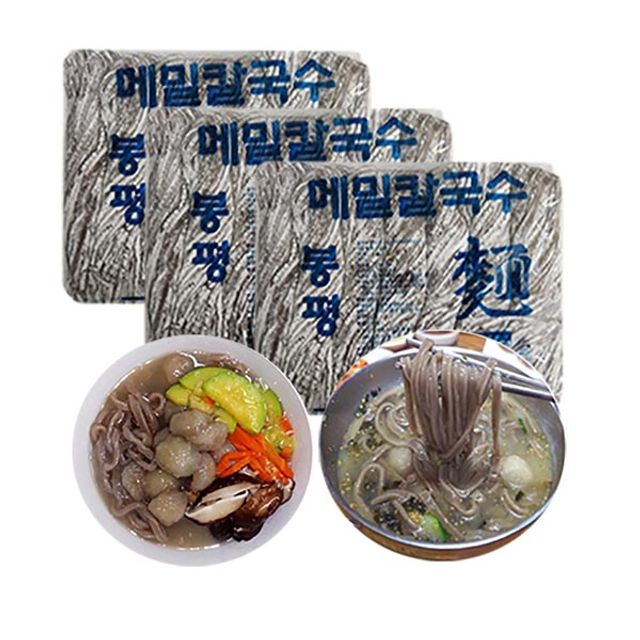 봉 메밀 칼국수면 생면-1 4kgx2봉 14인분 전문용 옹심이메밀칼국수