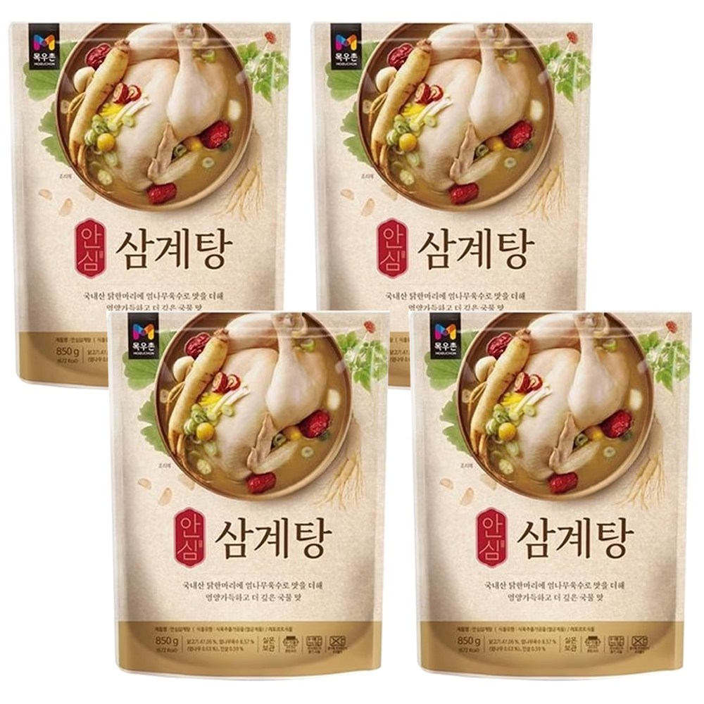목우촌 목우촌 안심 삼계탕 4개 850g