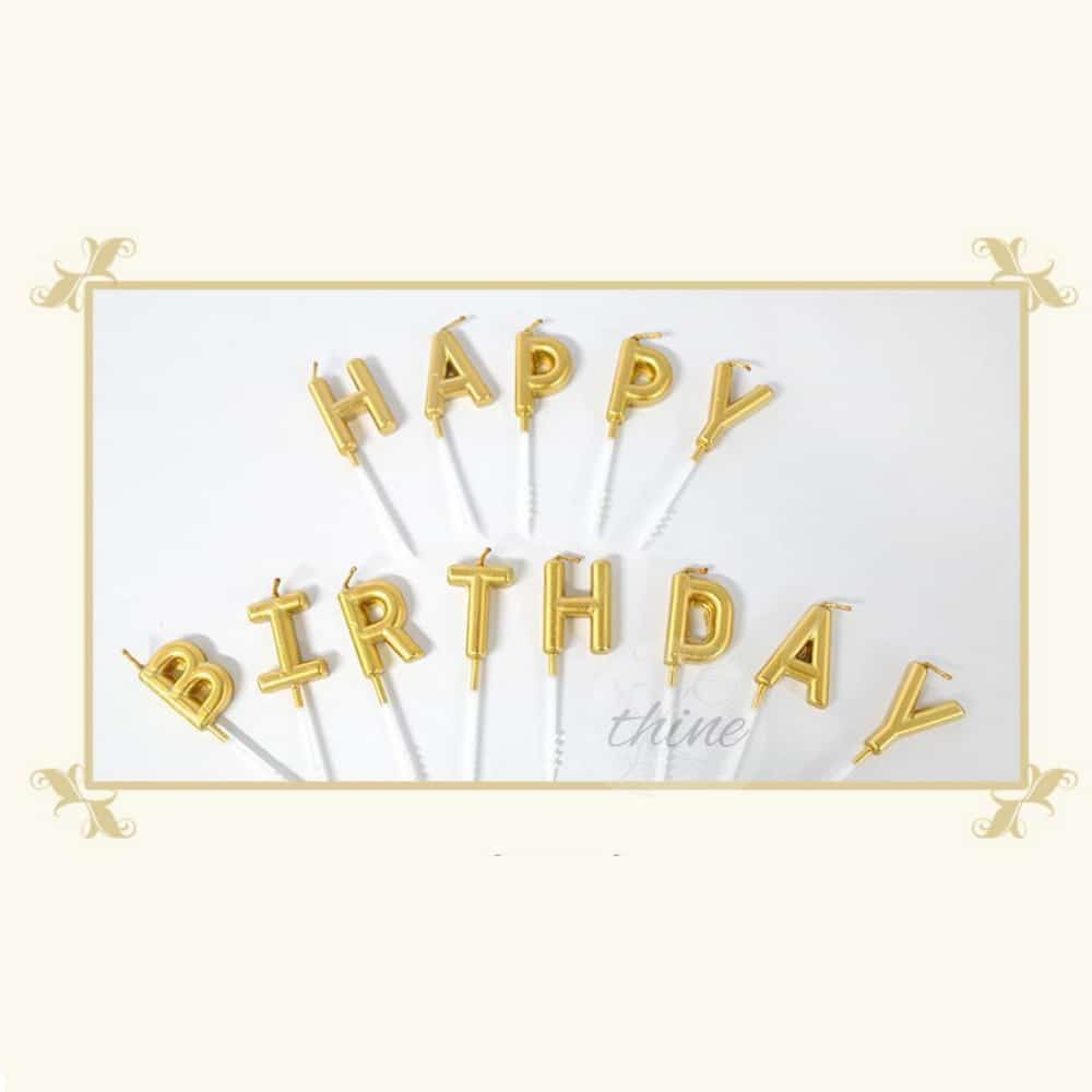 다인1412 HBD 알파벳 케이크초 해피버스데이초 생일초 생일파티장식
