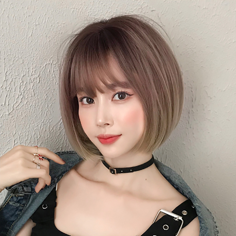 미즈번 아이돌 위그 통가발 단발머리 보브헤어 클래식 헤어 스타일 브릿지 무광 실크 미온