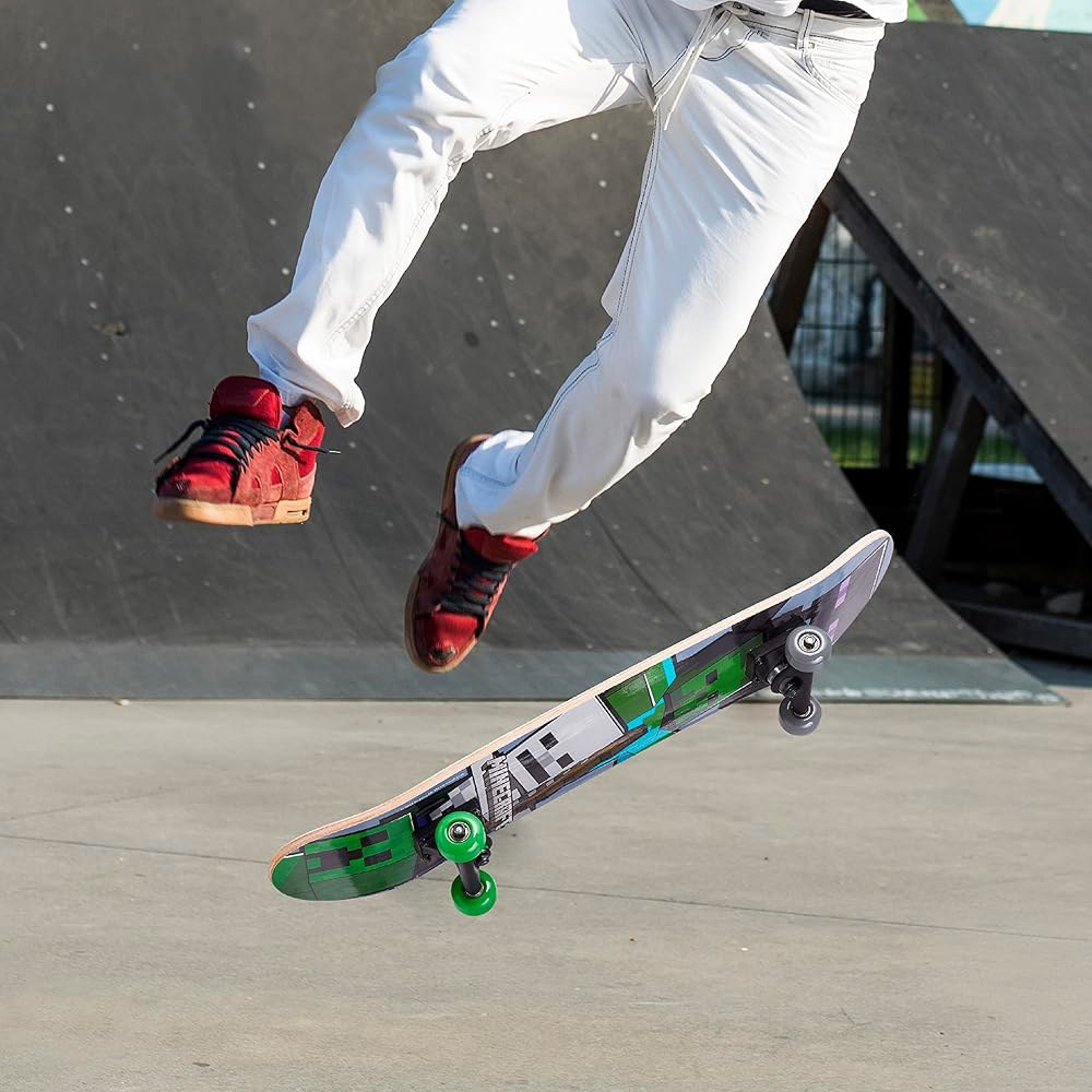 마인크래프트 31 스케이트보드 순항 조각 트릭 내리막길을 위한 9겹 메이플 덱 Mob Skateboard