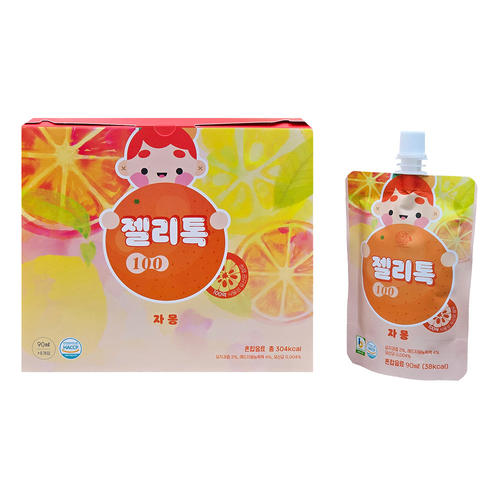 성원물산 수피랑 수피랑 젤리톡100 90ml-8개 자몽 새콤하고 싱그러운 맛