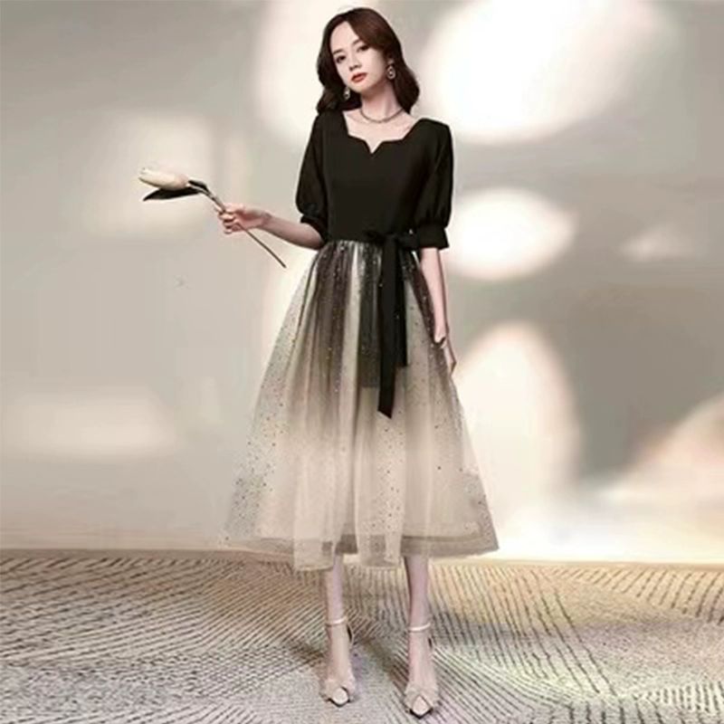 한복 드레스 연회 단아 저고리 결혼식 퓨전 이브닝 촬영 호스트 우아한 연주복 개량 전주 C