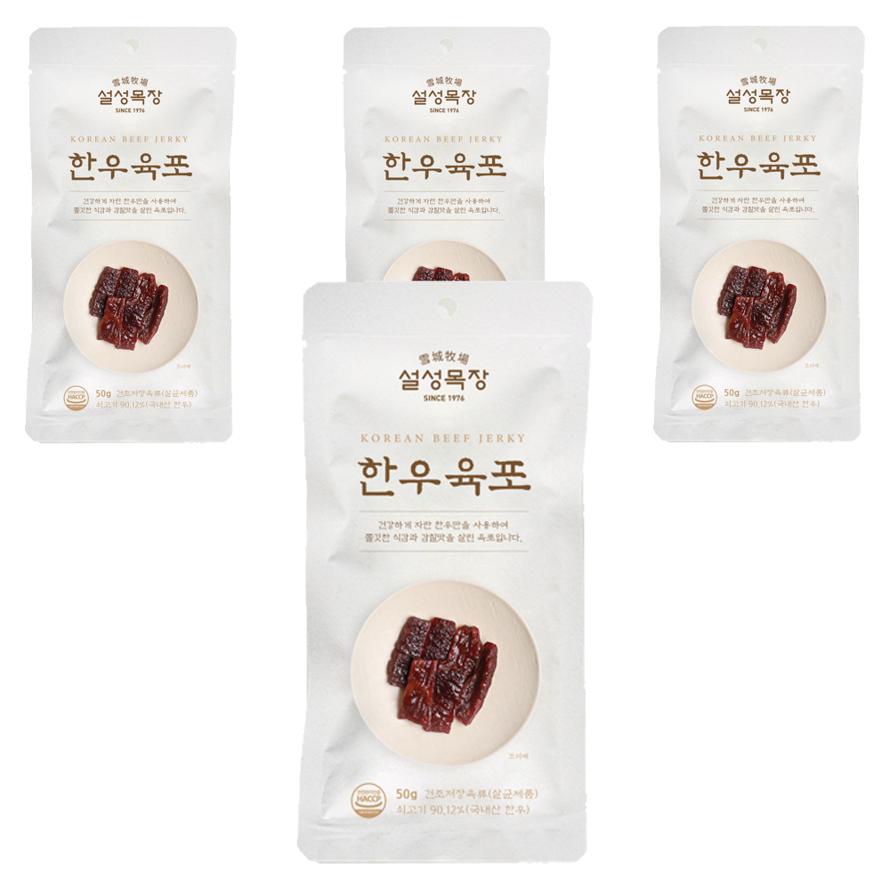설성목장 한우 육포 4개 50g