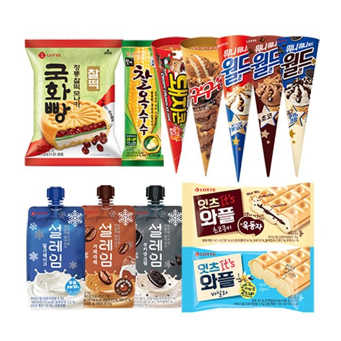 구구콘 설레임 월드콘 돼지콘 외 아이스크림 12 12