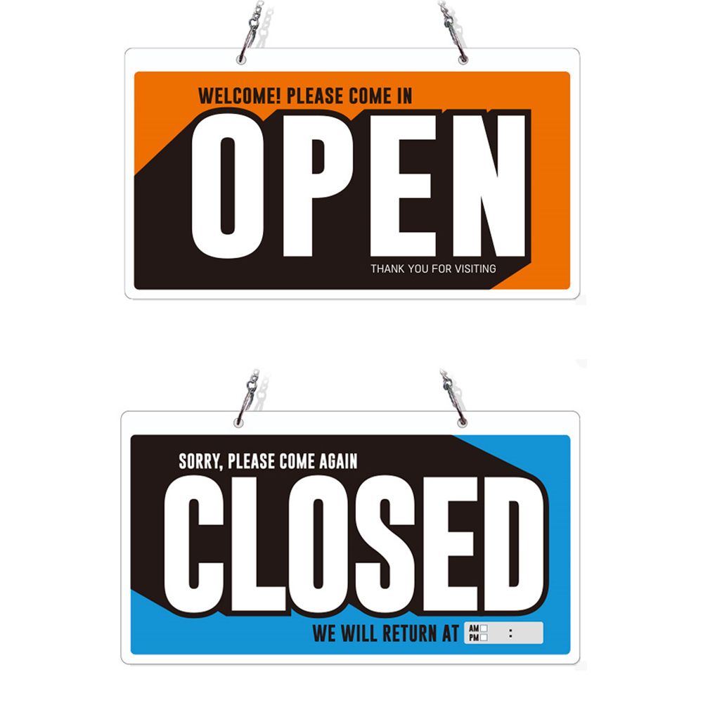 OPEN 체인걸이형 양면 안내판 CLOSED4